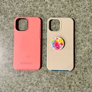 OtterBox Pink and Gray Phone Cases for IPhone 12 ProMax